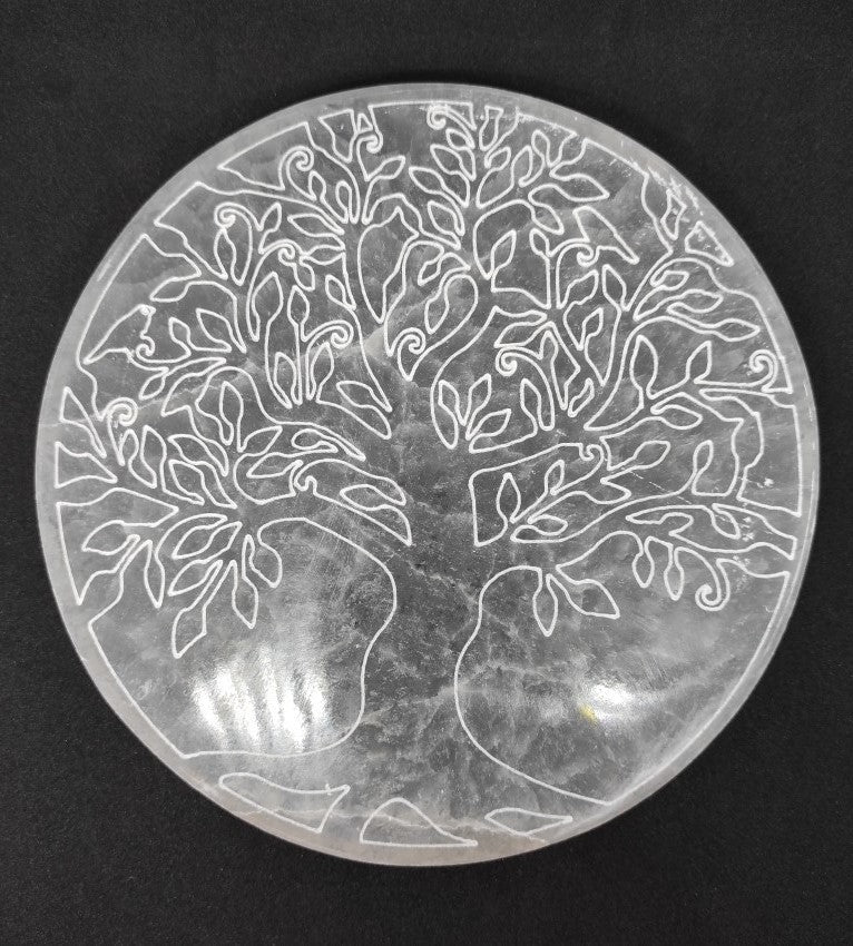 Plaque de Rechargement Sélénite- 10 cm ( modèle au choix )