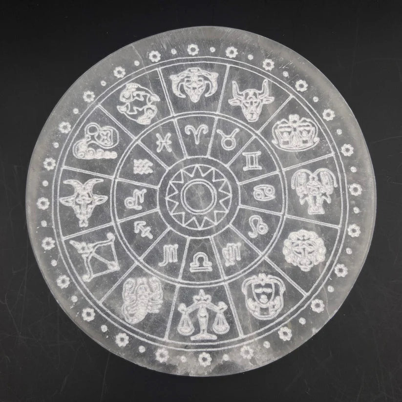 Plaque de Rechargement Sélénite- 10 cm ( modèle au choix )