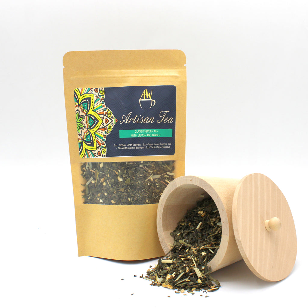 Thé vert classique au citron et au gingembre BIO