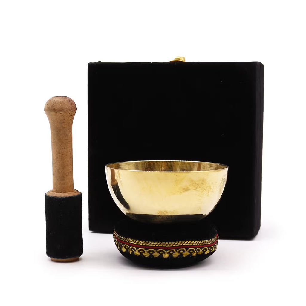 Coffret cadeau bol chantant Laiton - 9cm
