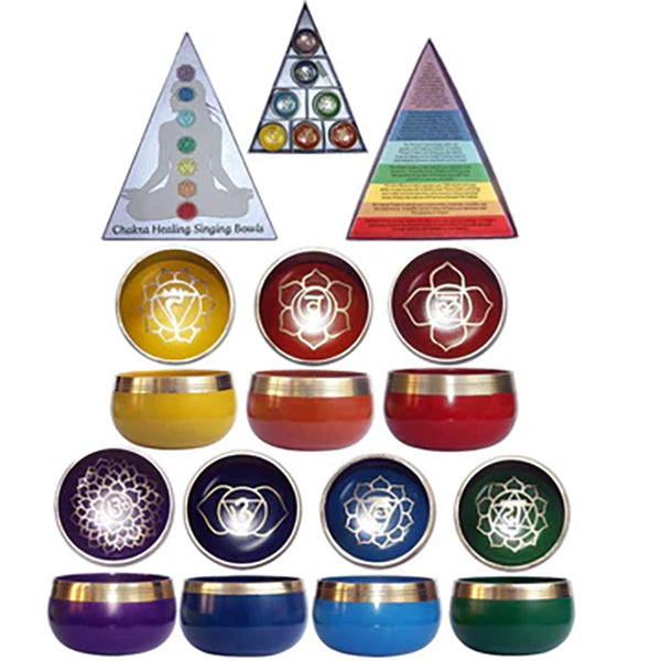 Coffret Cadeau Bols Chantants - Chakra Pyramide