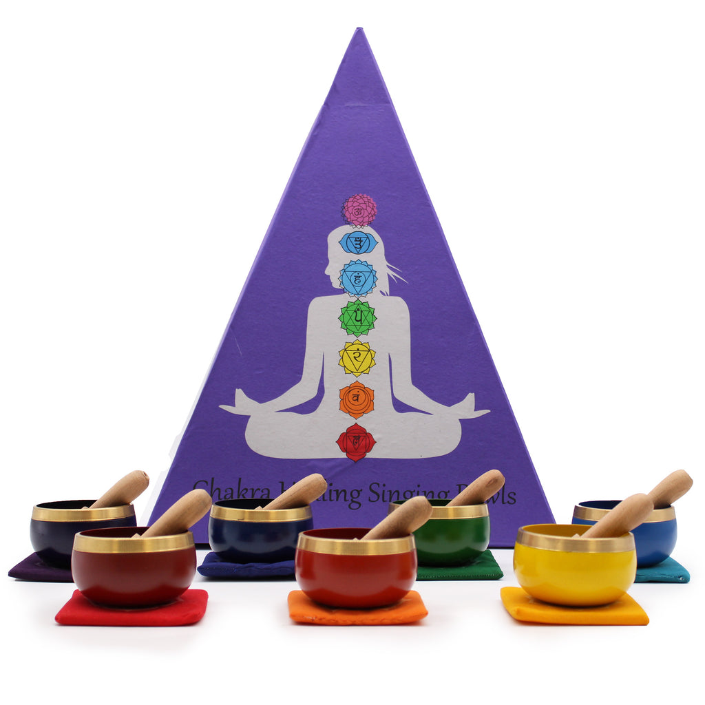 Coffret Cadeau Bols Chantants - Chakra Pyramide