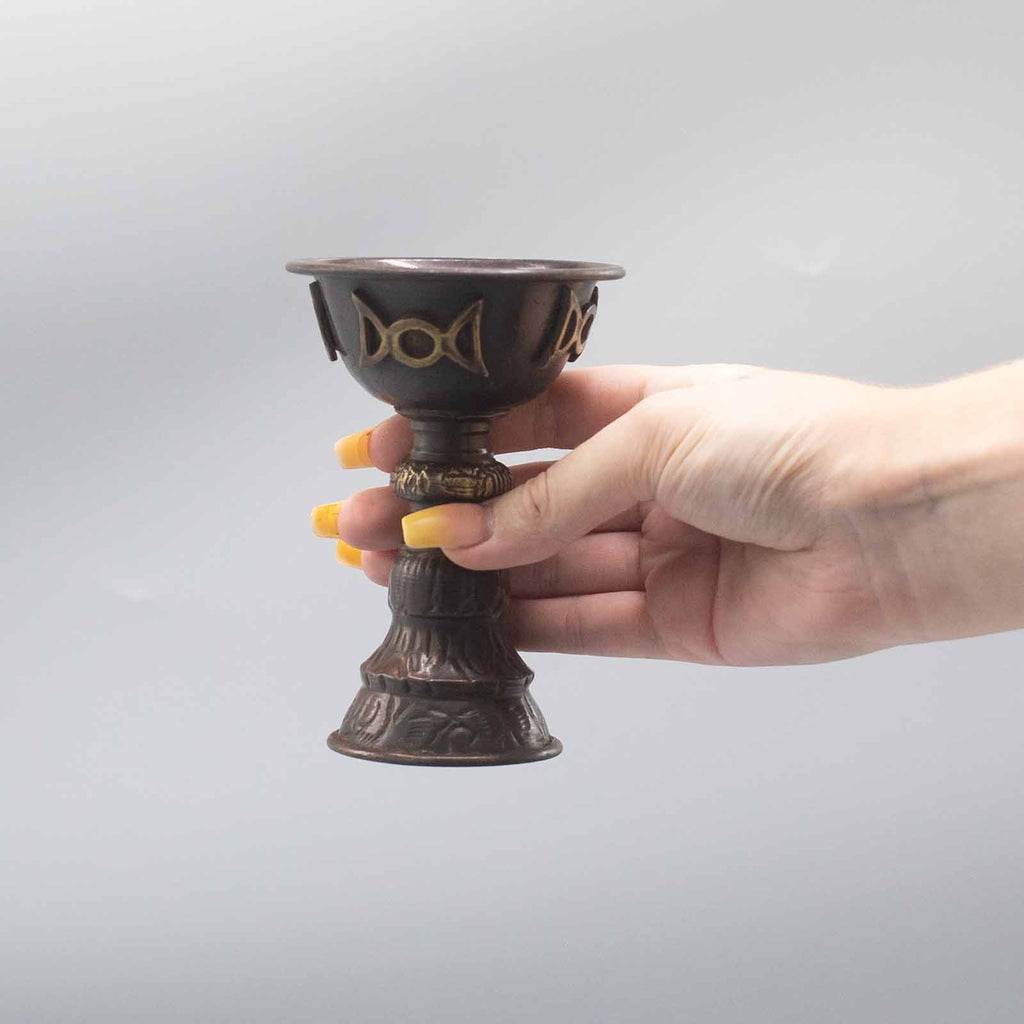 Coupe pour Rituel en Cuivre Antique ( 8x13cm )