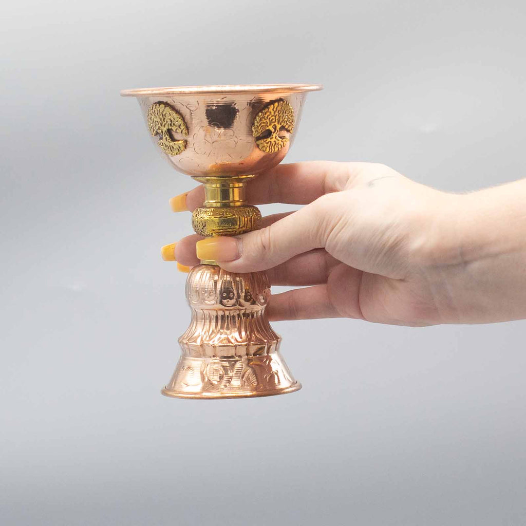 Coupe pour Rituel en Cuivre Antique ( 8x13cm )