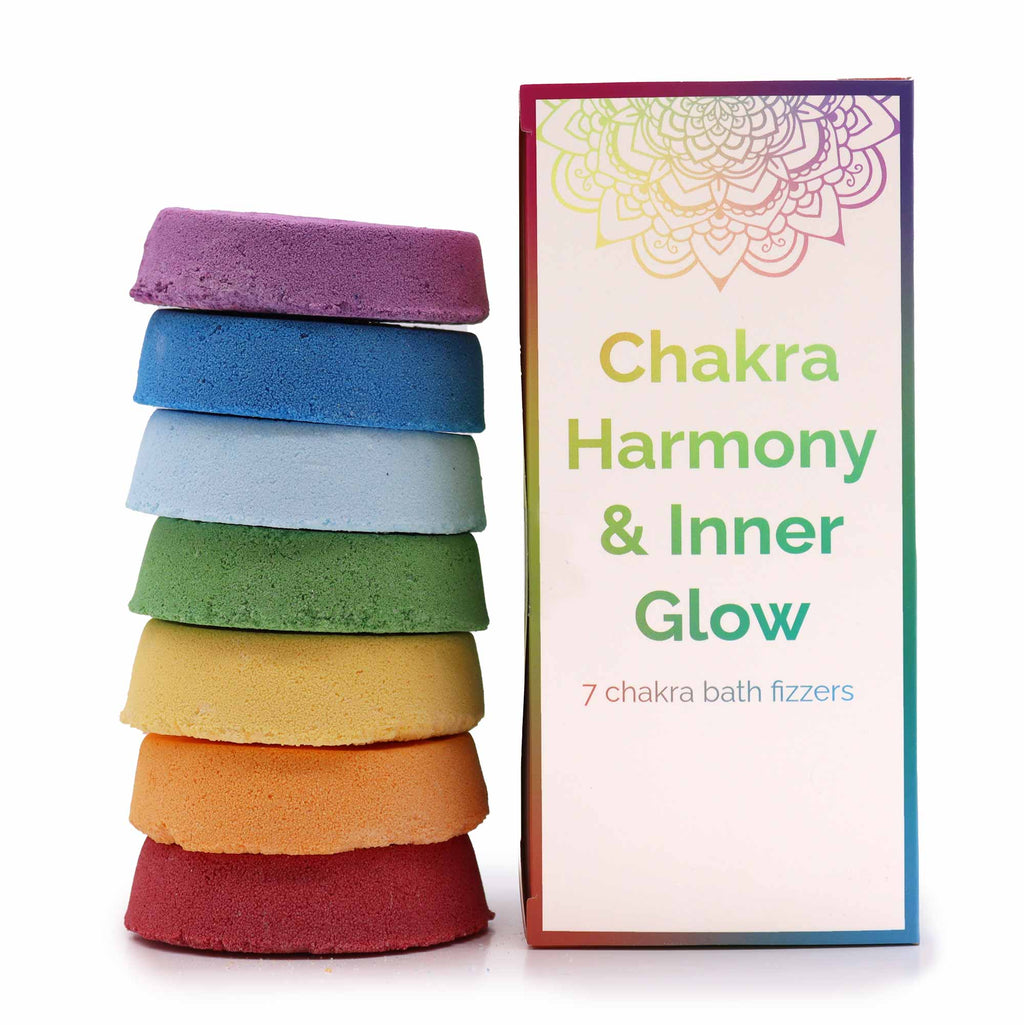 Galets de Bain Pétillants Chakra - Grand Coffret - Harmonie des Chakras & Éclat Intérieur