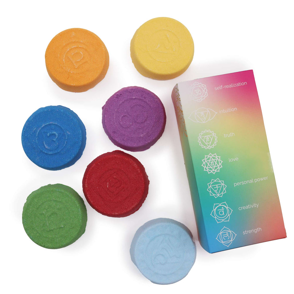 Galets de Bain Pétillants Chakra - Grand Coffret - Harmonie des Chakras & Éclat Intérieur