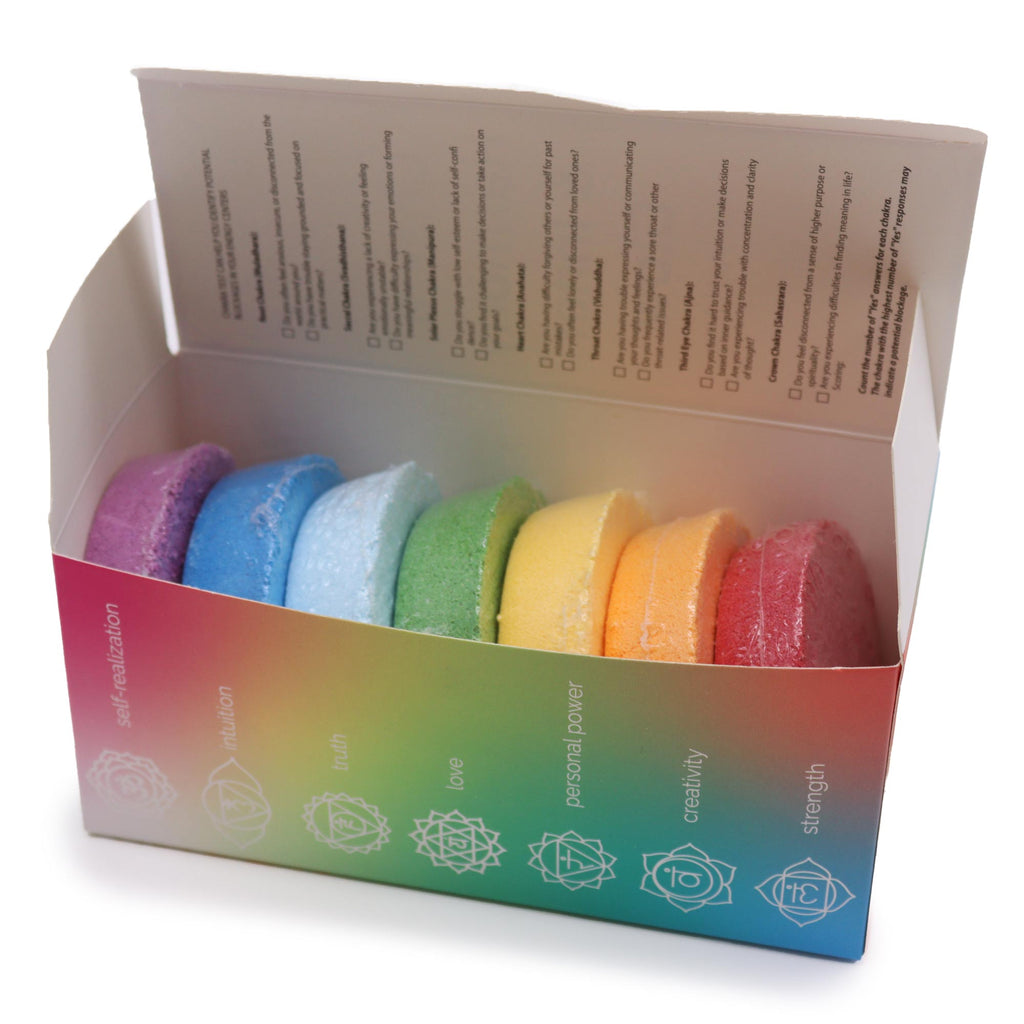 Galets de Bain Pétillants Chakra - Grand Coffret - Harmonie des Chakras & Éclat Intérieur
