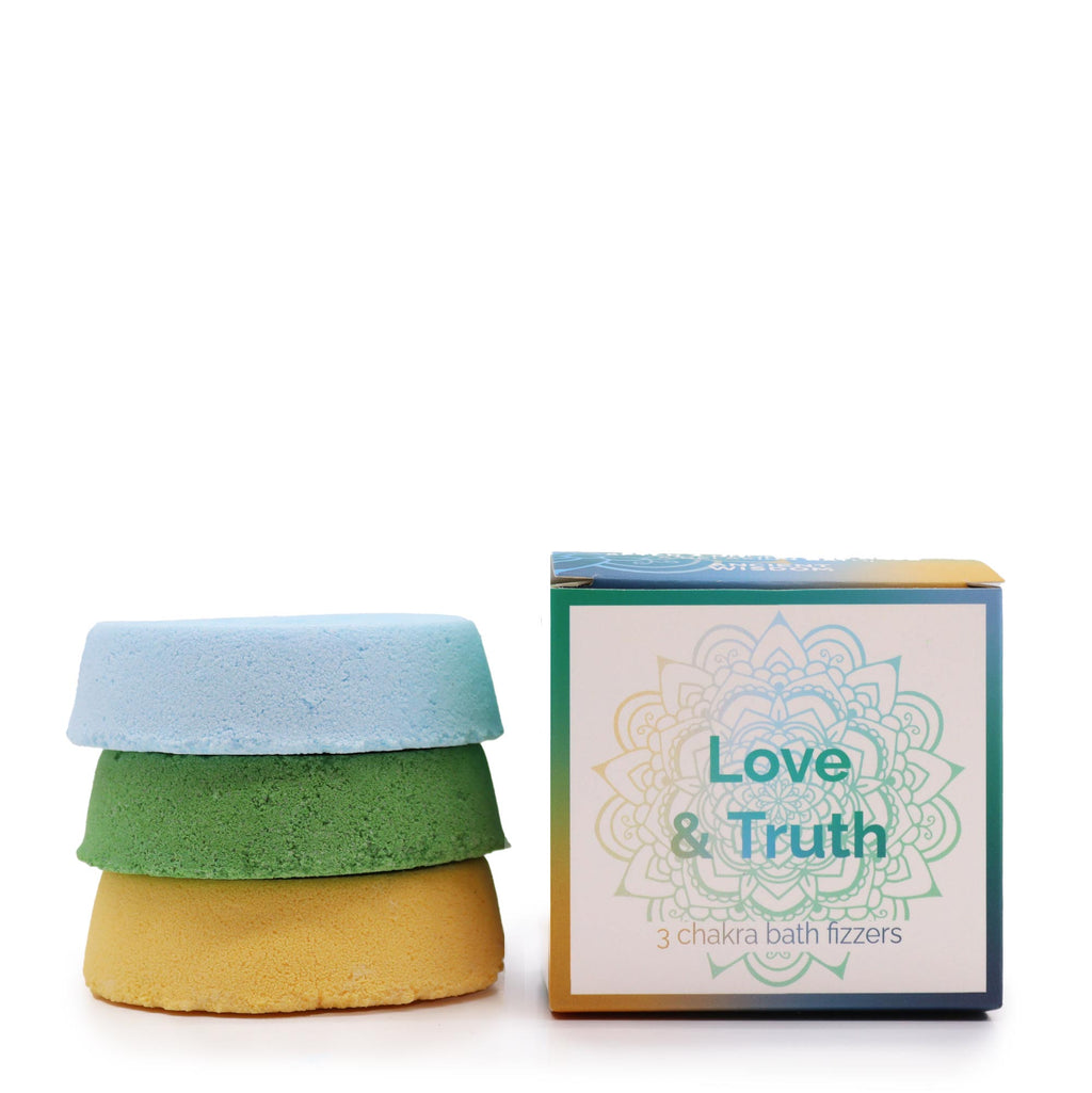 Galets de Bain Pétillants Chakra - Petite boîte - Amour & Vérité