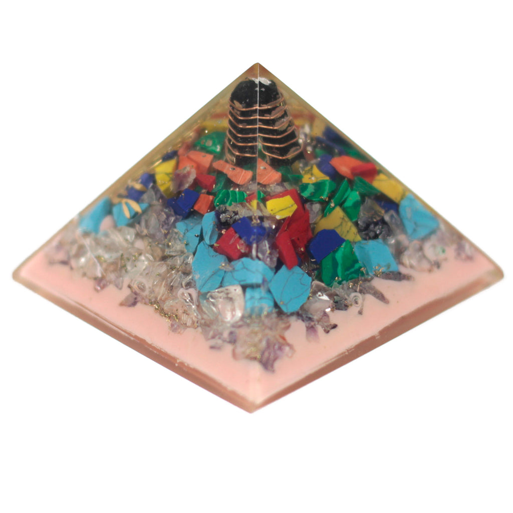 Grande Pyramide Orgonite 70mm - Arbre
