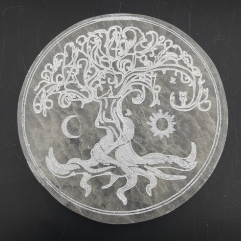 Plaque de Rechargement Sélénite- 15 cm ( modèle au choix )