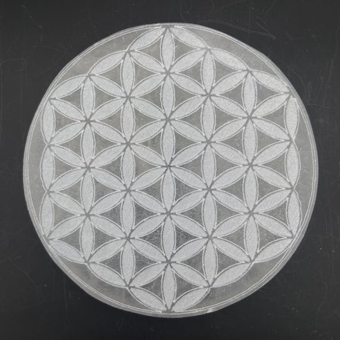 Plaque de Rechargement Sélénite- 15 cm ( modèle au choix )