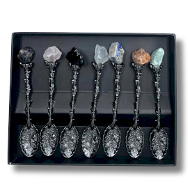 Set de 7 Cuillères de Sorcière avec Pierres Naturelles