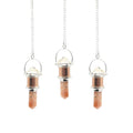 La Chambre de la Lune - Pièce Combo : Pendule en cuivre - Quartz clair et pierre de soleil