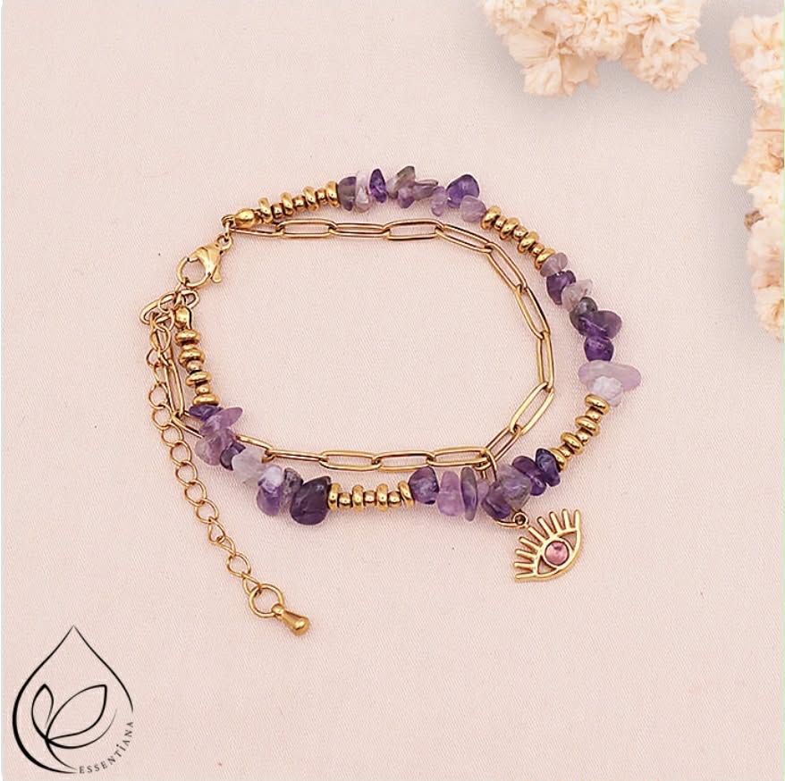 BRACELET HORUS DORÉ