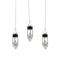 Voyant des Ombres - Pendule à double puissance - Globe d'obsidienne - Quartz clair à double terminaison