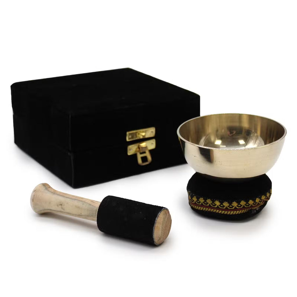 Coffret cadeau bol chantant Laiton - 9cm