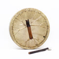 Esprit du Loup – Tambour Chamanique avec Baguette – Accordable – 40 cm