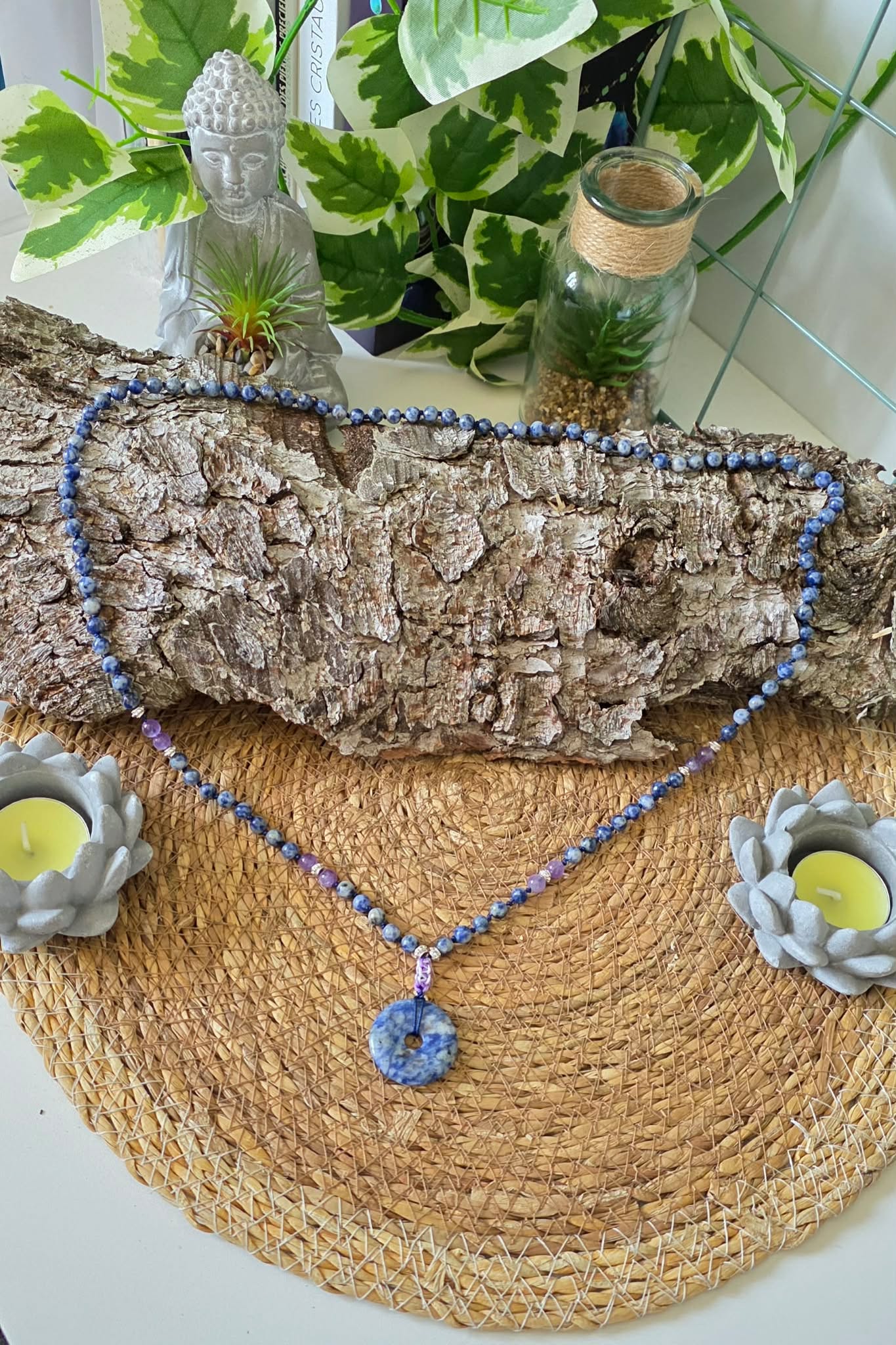 ✨ Mala Sodalite & Améthyste – Clarté & Sérénité ✨