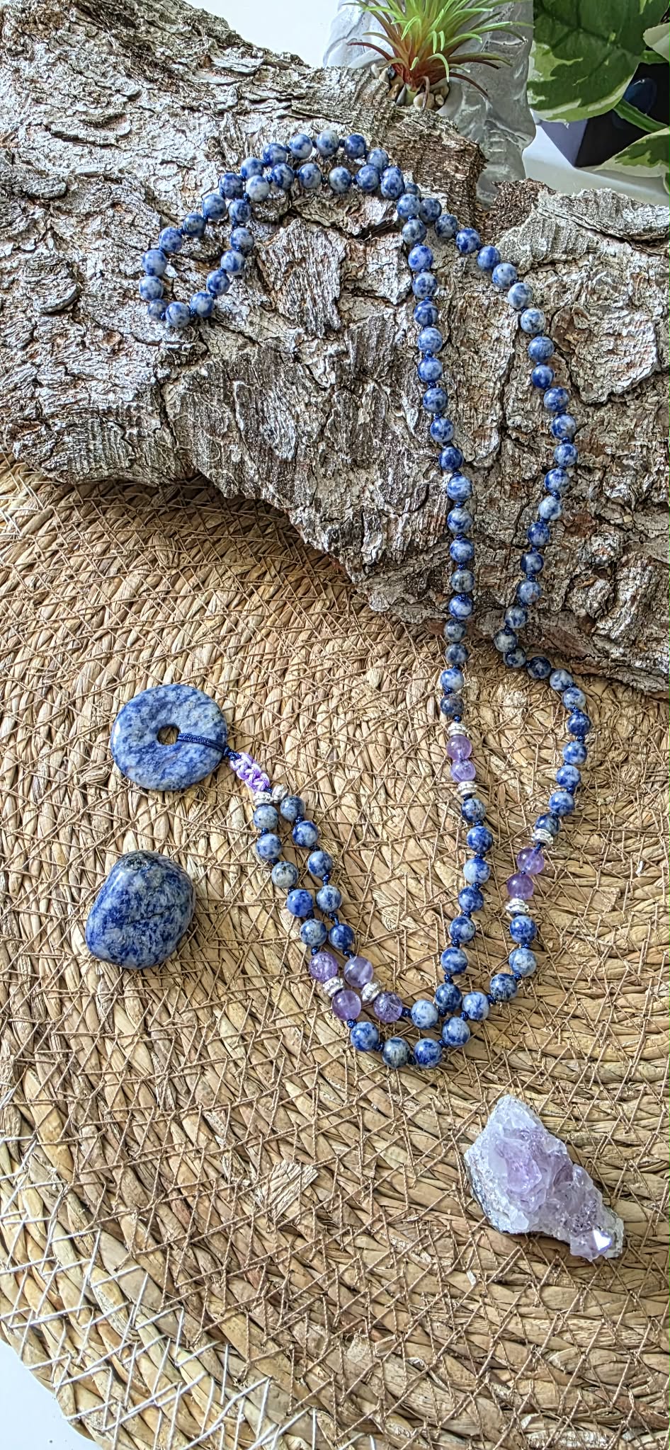 ✨ Mala Sodalite & Améthyste – Clarté & Sérénité ✨