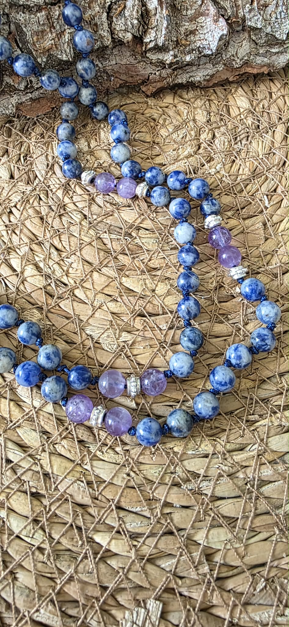 ✨ Mala Sodalite & Améthyste – Clarté & Sérénité ✨