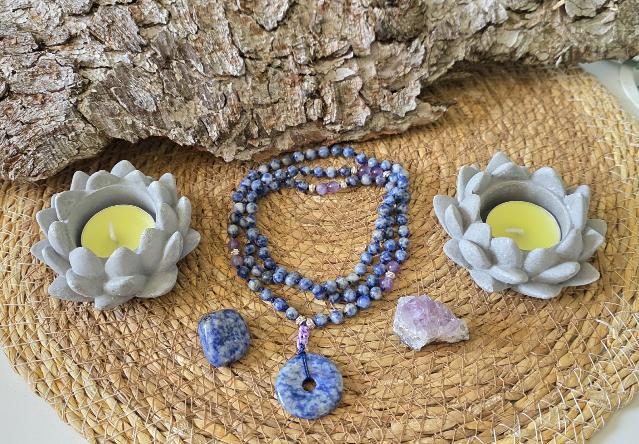 ✨ Mala Sodalite & Améthyste – Clarté & Sérénité ✨