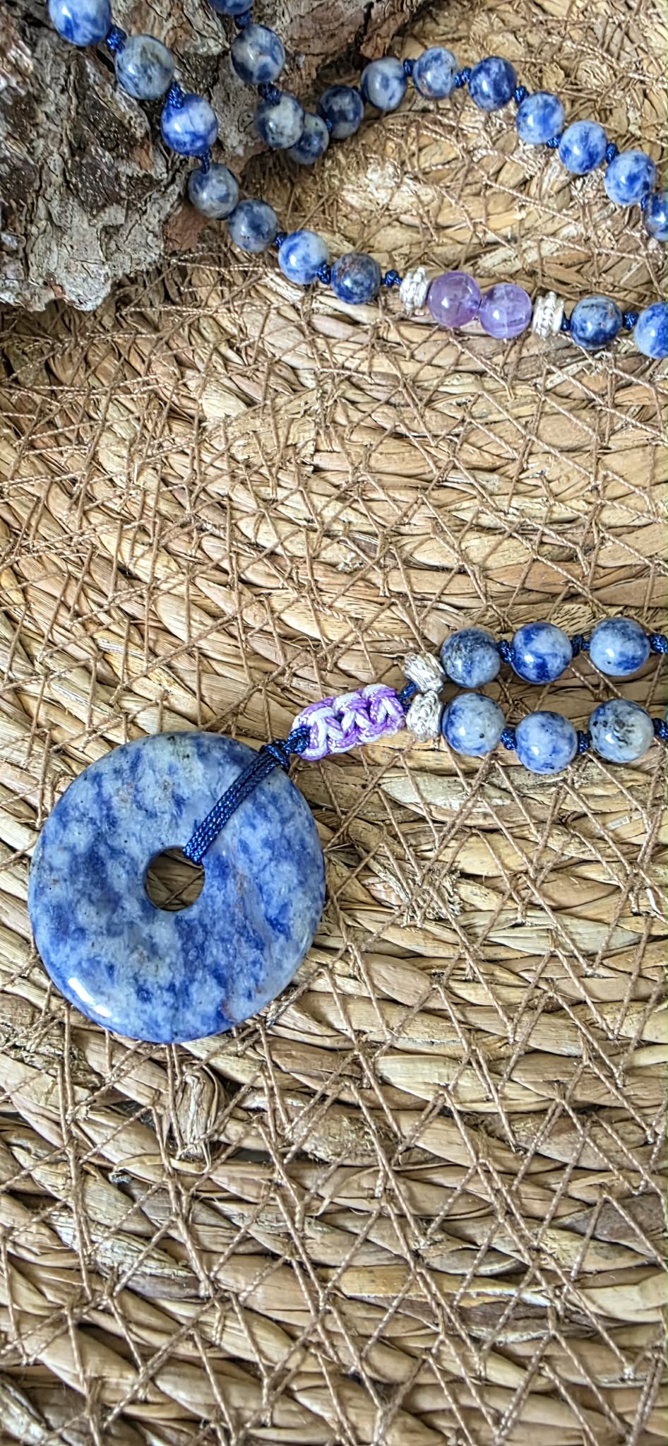 ✨ Mala Sodalite & Améthyste – Clarté & Sérénité ✨