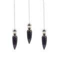 Pendule de la découverte de la cavité secrète de la vérité - Améthyste - plaqué argent