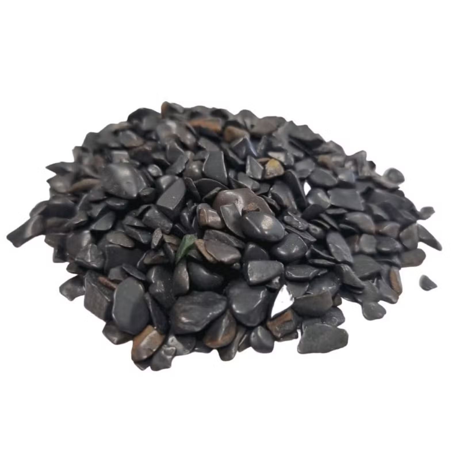 Eclats de pierres précieuses de tourmaline noire en vrac