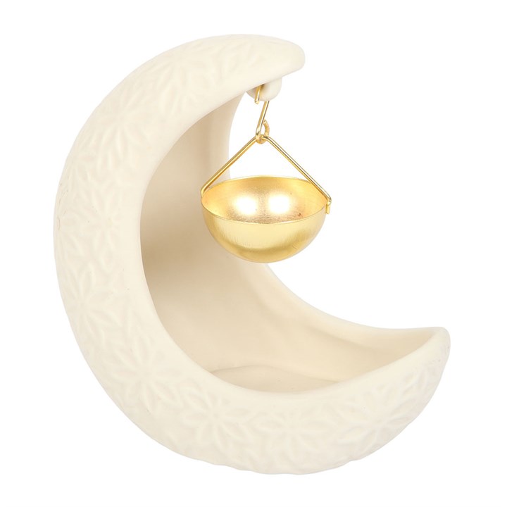 Brûleur à huile suspendu en forme de croissant de lune