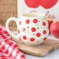 Tasse arrondie à imprimé pomme
