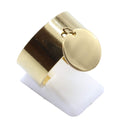 Bague Inox plaquée Or & Charm