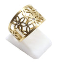 Bague Inox Tapis Fleuri