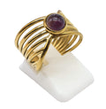 Bague Inox Pince Dorée