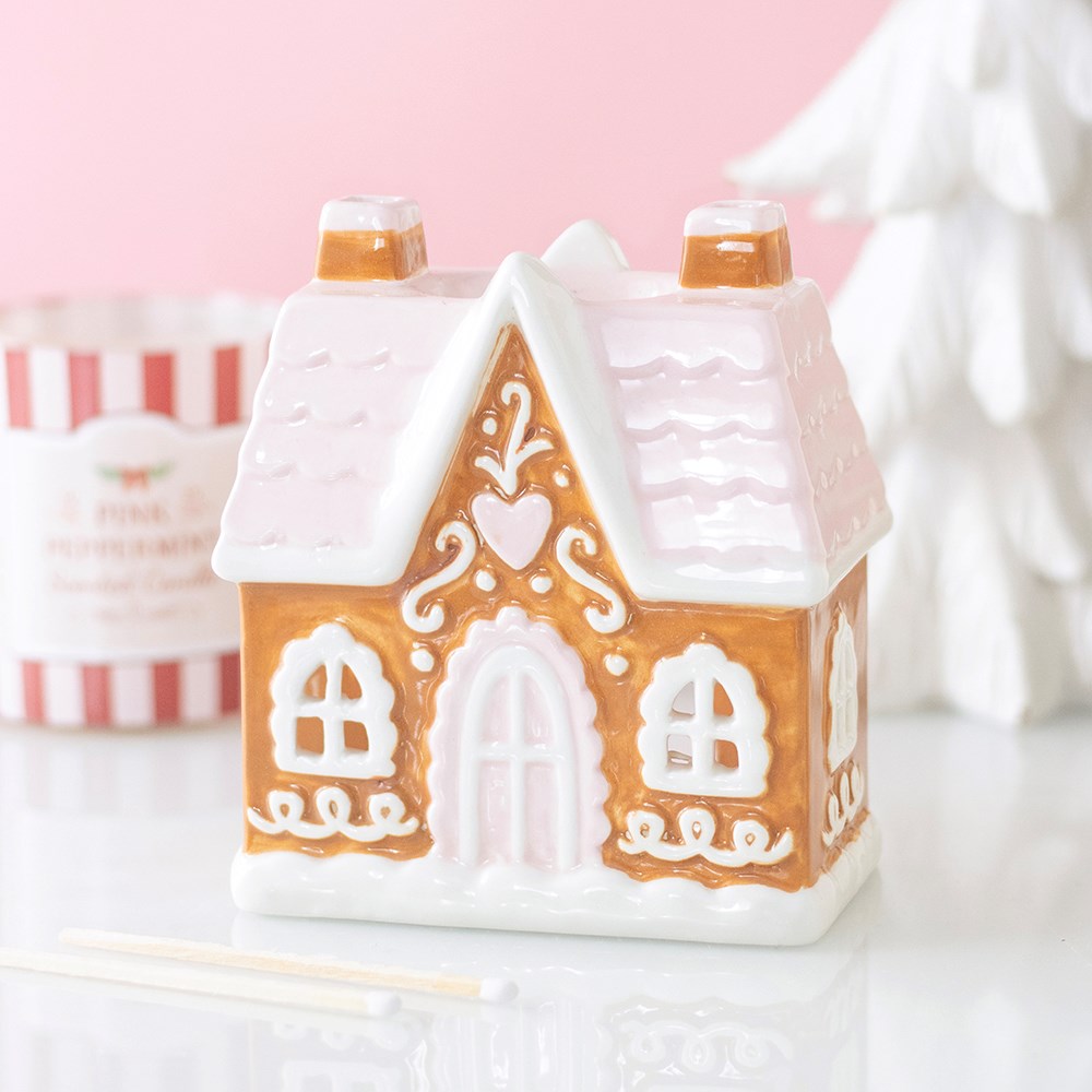 Diffuseur d'huiles essentielles et chauffe-cire « Maison en pain d'épices » de Sugarplum