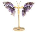 Papillon Améthyste sur socle 14cm