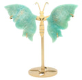 Papillon Amazonite Extra sur socle 14cm
