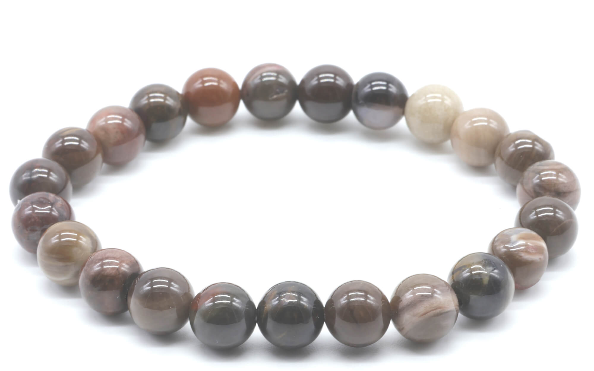 Bracelet Agate Fossile