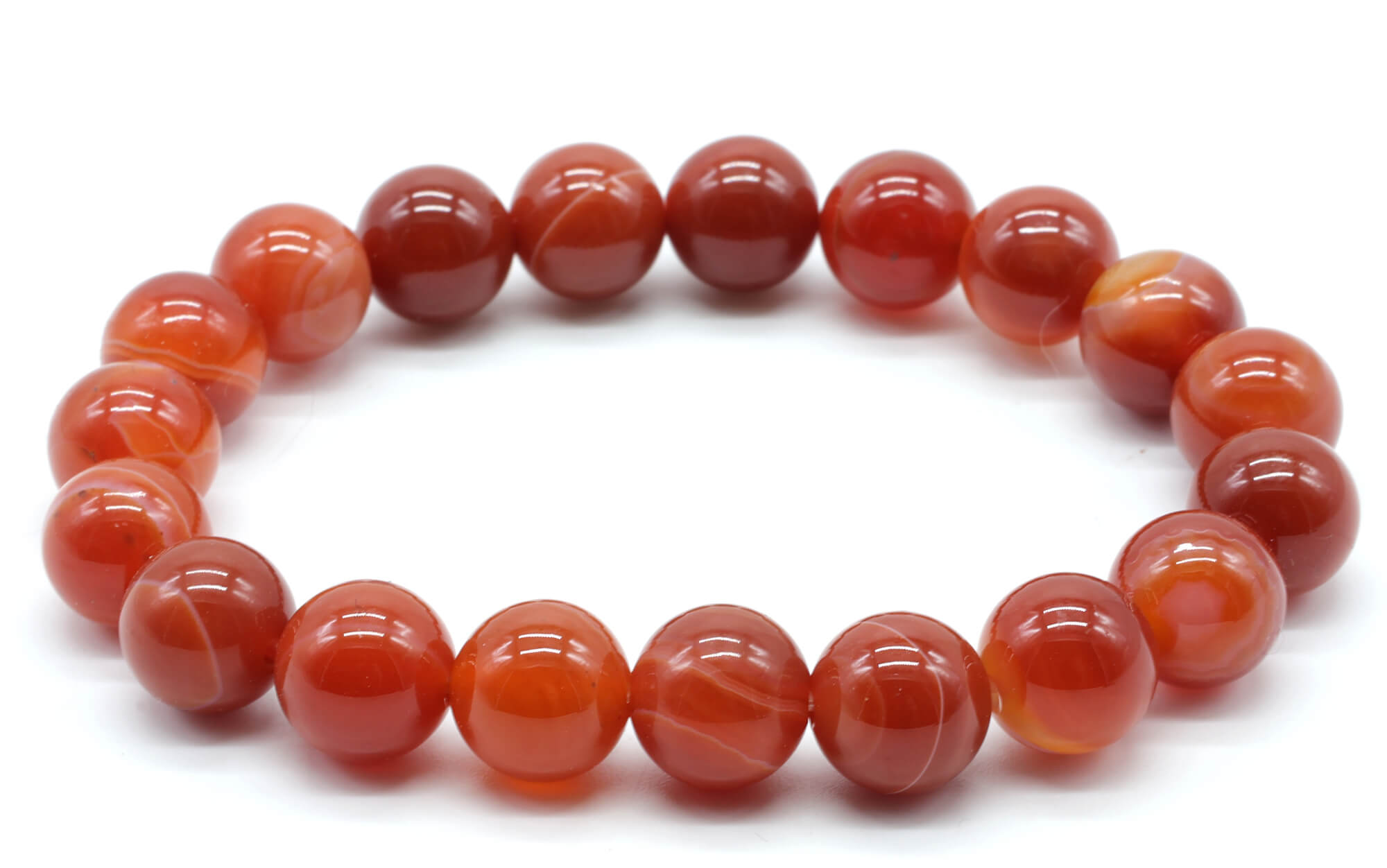 Bracelet Cornaline Rubanée