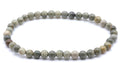 Bracelet Jaspe Feuille d' Argent