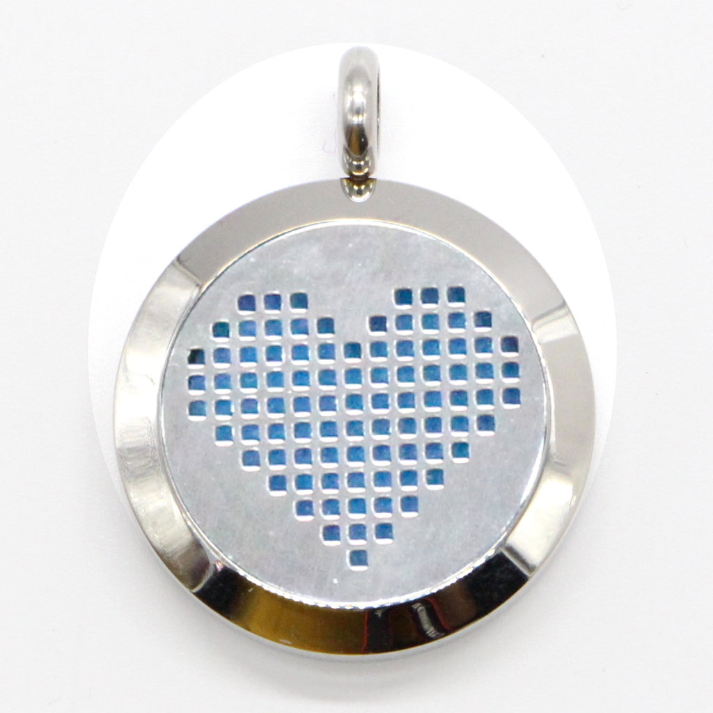 Collier d'Aromathérapie Cœur Pixel