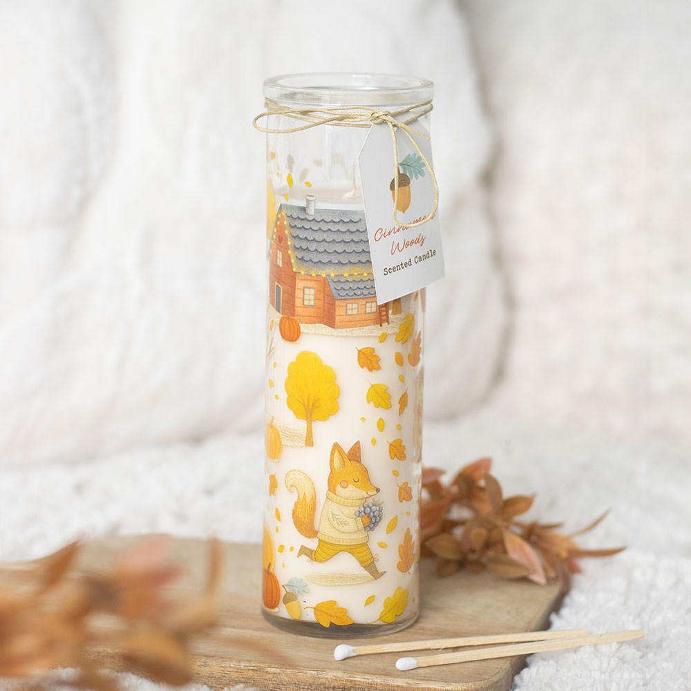 Bougie tubulaire parfumée Cinnamon Woods