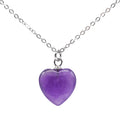 Collier Argent 925 Améthyste Cœur