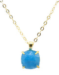 Collier Argent 925 Apatite Carrée