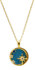 Collier Argent 925 Apatite & Étoiles