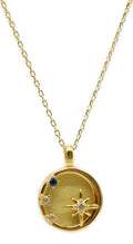 Collier Argent 925 Citrine & Étoiles