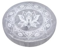 Plaque de Rechargement Sélénite- 10 cm ( modèle au choix )