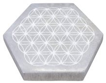 Plaque de Rechargement Sélénite- 10 cm ( modèle au choix )