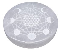 Plaque de Rechargement Sélénite- 10 cm ( modèle au choix )