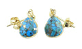 Boucles d'oreilles Argent 925 'Ondée Dorée' ( au choix )