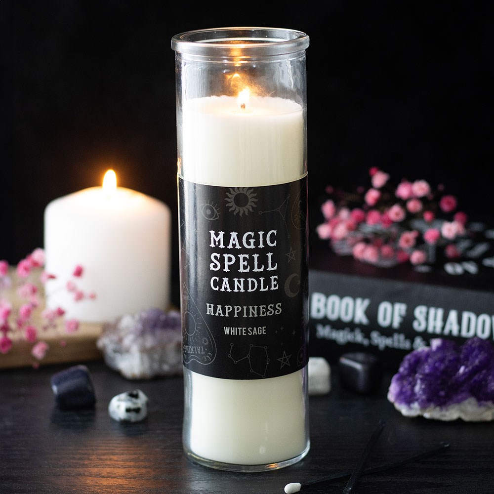 Chandelle Tube de Magie Magique Sage Blanche du Bonheur